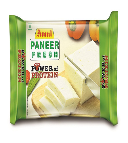 Amul Fresh Paneer Block Pouch, 200 gm , Free shopping worldwide