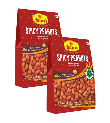 Haldiram's Nagpur Spicy Peanuts (Pack of 2) Free shipping worldwide