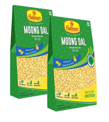 Haldiram's Nagpur Moong Dal, 400 g (200 g x Pack of 2) Free shipping worldwide