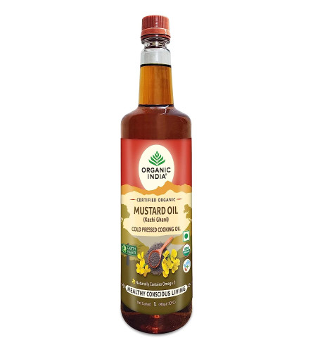 Organic India Organic Mustard Oil 1 L (Fs)
