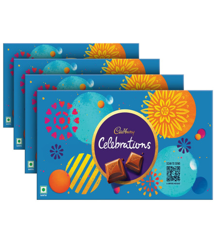 Cadbury Celebrations Chocolate Gift Pack, 130.9 g (Pack of 4) Free shipping worldwide