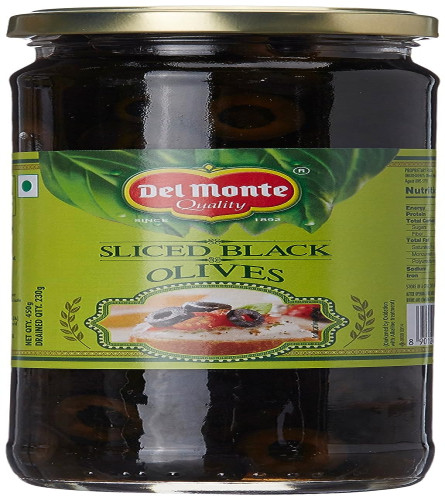 Del Monte Black Sliced Olives, 450g Free shipping worldwide