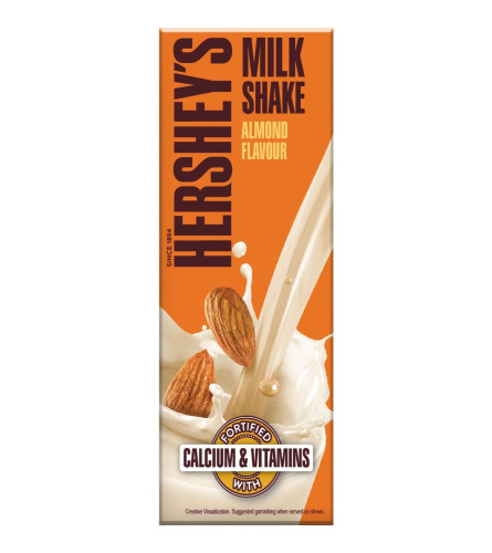 HERSHEY'S Almond Flavored Milkshake | Enriched with Calcium and goodness of Zinc