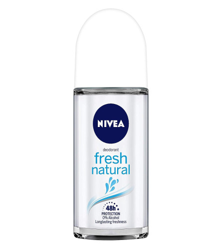 Nivea Deodorant Roll On, Fresh Natural for Unisex, 50ml ( Free Shipping )