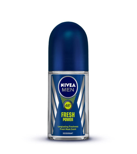 Nivea Deodorant Roll On, Fresh Power for Men, 50ml ( Free Shipping )