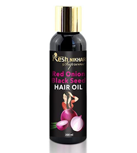 Kesh Nikhar Zwiebel-Haaröl für Haarwachstum mit Schwarzkümmelöl 200 ml (Kostenloser Versand)