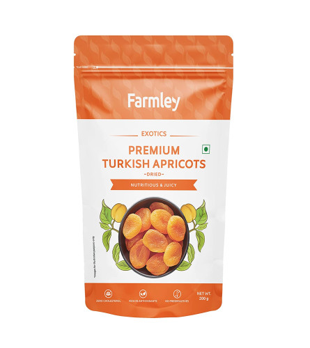 Farmley Exotics Premium Turkish Dried Apricots dry fruits 200 g ( Free Shiping )