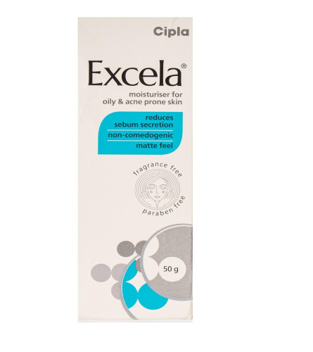 Cipla Excela Feuchtigkeitscreme für fettige und zu Akne neigende Haut 50 gm (Kostenloser Versand)