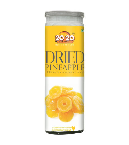 20-20 Dry Fruits Dried Pineapple - Dehydrated Fruit - Vegan, No Preservatives, No Added Sugar - 200 g ( Free Shipping )