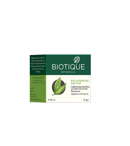 Biotique Morning Nectar Lightning Lip Balm Spf 30, 12g ( Free Shipping )