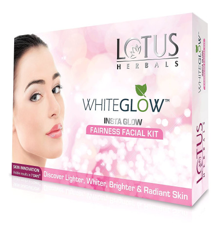 LOTUS Herbal Whiteglow Insta Glow Fairness Gesichtsbehandlungsset 40 gm (2er-Pack) Kostenloser Versand