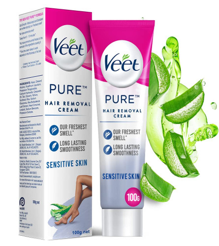veet-pure-hair-removal-cream-for-women-with-no-ammonia-smell-sensitive-skin--100-g-suitable-for-legs-underarms-bikini-line-arms-2x-longer-lasting-smoothness-than-razors-free-shipping-worldwide-
