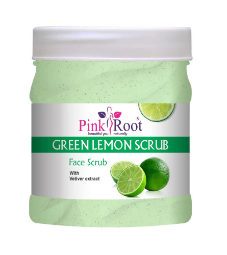 pink-root-green-lemon-scrub-face-scrub-with-vetiver-extract-free-shipping-worldwide