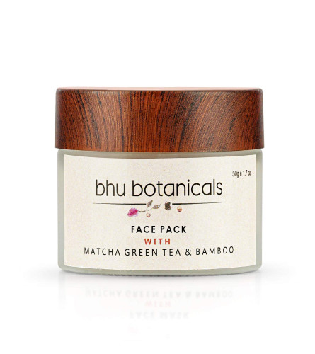 bhu-botanicals-skin-brightening-face-pack-matcha-green-tea-bamboo-50gm-free-shipping-worldwide