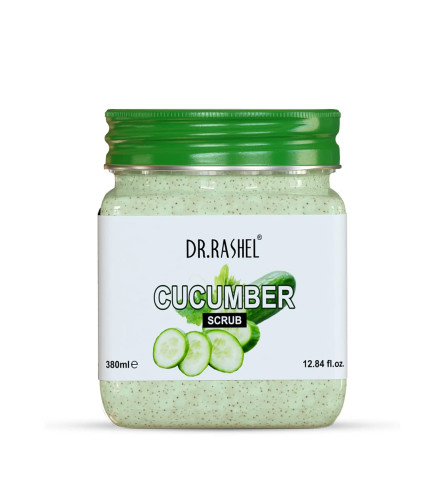 drrashel-cucumber-scrub-for-face-body-380-ml-all-skin-cleanser-scrub-for-deep-exfoliation-dead-skin-remover-scrub-tan-removal-blackhead-remover-scrub-free-shipping-worldwide-