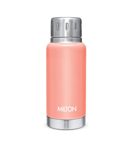 milton-elfin-160-thermosteel-hot-and-cold-water-bottle-160-ml-peach-leak-proof-easy-to-carry-office-bottle-hiking-trekking-travel-bottle-gym-home-kitchen-bottle-free-shipping-worldwide-