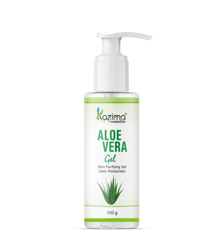 kazima-aloe-vera-gel-raw--100-pure-natural-gel--ideal-for-skin-treatment-face-acne-scars-hair-care-moisturizer-dark-circles-100-gram-free-world-wide-shipping