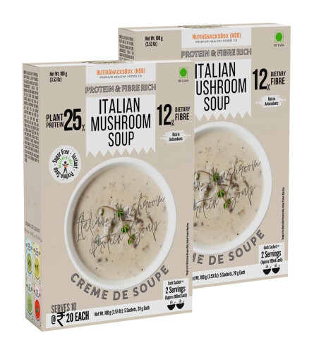 nutrisnacksbox-instant-italian-mushroom-soup-with-high-protein-and-fibers-ready-to-eat-healthy-snacks-instant-soup-mix-powder-gluten-free-healthy-soup-no-artificial-flavour-colour-100x2-grams-free-world-wide-shipping