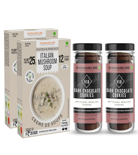 nutrisnacksbox-healthy-cookies-soup-combo-pack-of-4-italian-mushroom-soup-dark-chocolate-cookies-free-world-wide-shipping