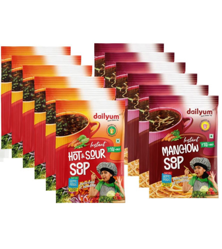 dailyum-instant-hot-n-sour-sip-a-soup-6-sachets-manchow-sip-a-soup-6-sachets-single-serve-sachet-just-boil-stir-sip-10g-each-pack-of-12-100-natural-no-msg-free-world-wide-shipping