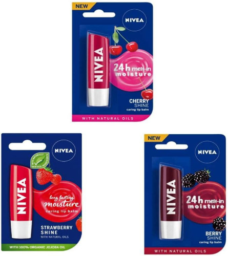 nivea-combo-of-3pcs-lip-balm14-cherry-shine-strawberry-shine-berry-shine-144-g-pack-of-3-free-world-wide-shipping