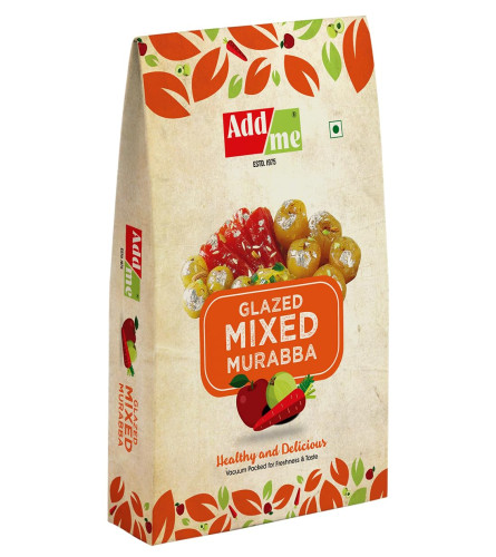 Add me Mixed Fruit Murabba 1kg Vacuum Pack without Sugar Syrup, Fresh & Delicious Murabba 1Kg Pack.