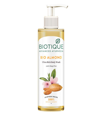 Biotique Almond Oil Ultra Rich Body Wash 200ml (free shipping)