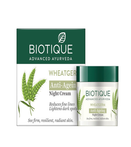 Biotique Wheat Germ Anti- Ageing Night Cream 50 g (Pack of 2)