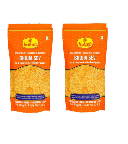 Haldiram's Nagpur Bhujia Sev, Spicy, 350 g  (Pack of 2)