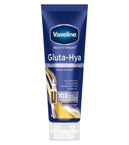 Vaseline Gluta-Hya Overnight Radiance Serum-In-Lotion 200 ml ( Pack of 2 )