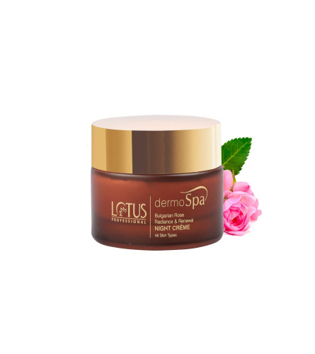 Lotus Professional Dermo Spa Bulgarian Rose Renewal Face Night Cream 50gm - free shipping