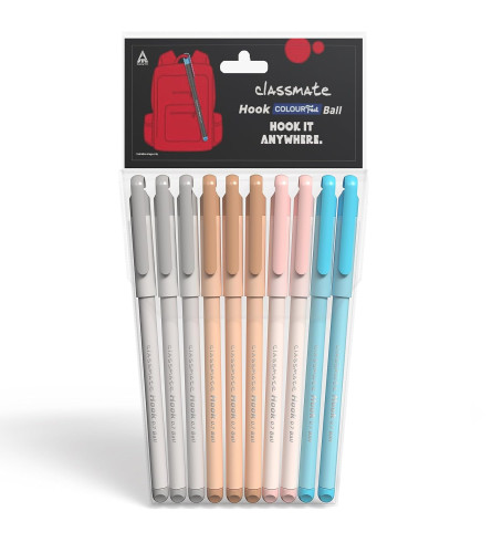 Classmate Hook Ball Pen- Blue (Pack of 20)