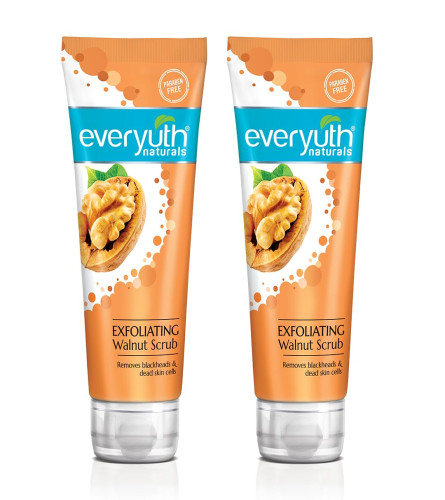 Everyuth Naturals Exfoliating Walnut Scrub Gentle Face Scrub 100 Gm(Pack Of 2)