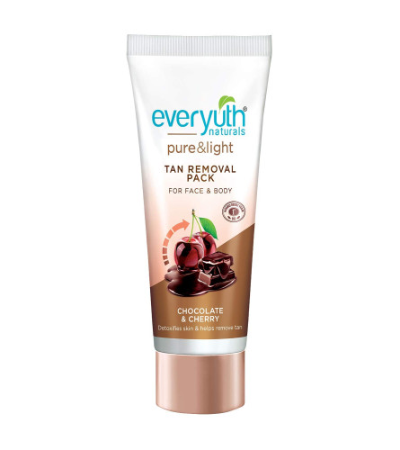 Everyuth Naturals Tan Removal Face Pack, Chocolate and Cherry, 50 gm (pack of 2)