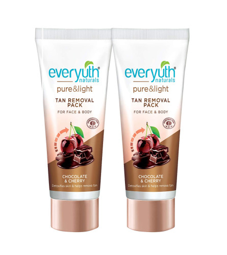 Everyuth Naturals Chocolate & Cherry Tan Removal Face Pack, 50 g (Pack of 2)