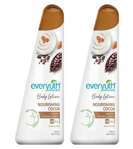 Everyuth Naturals Body Lotion Nourishing Cocoa 200ml (Pack of 2) free shipping