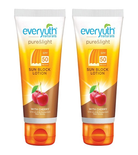 Everyuth Naturals Sun Block Lotion SPF 50 (50gm) - pack of 2