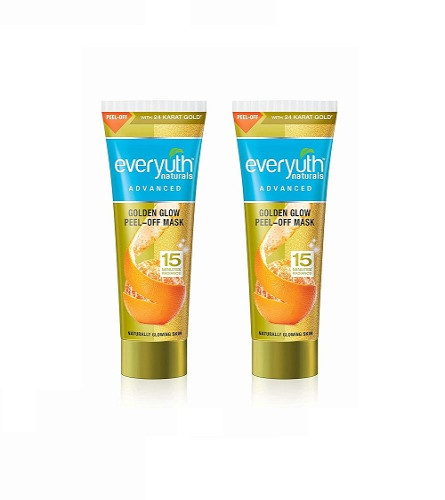 Everyuth Naturals Advanced Golden Glow Peel-off Mask, 50gm x 2 pack - free shipping