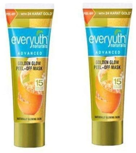 Everyuth Naturals Advanced Golden Glow Peel-Off Mask With 24k Gold, 100 g (Pack of 2)