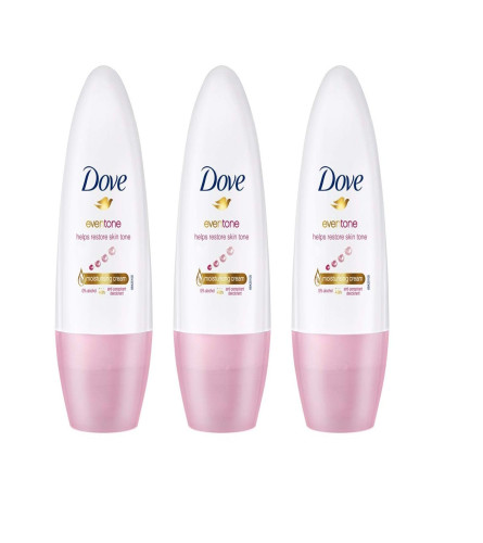 Dove Eventone Deodorant Roll On For Women 50 ml (Pack of 3)