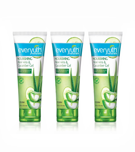 Everyuth Naturals Nourishing Aloe Vera & Cucumber Gel 150 g (Pack of 3)