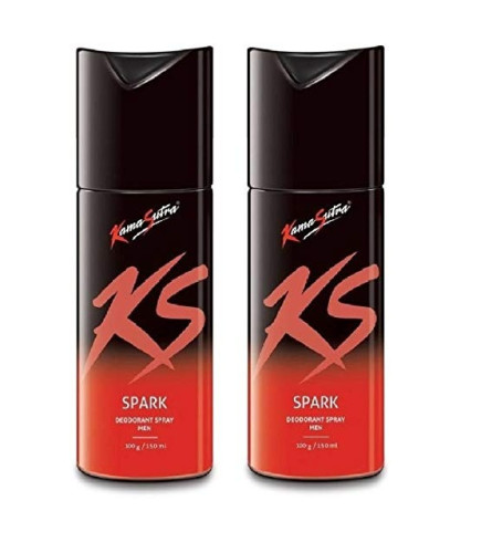 Kama Sutra Spark Deodorant Spray for Men 150 ml (Pack of 2)