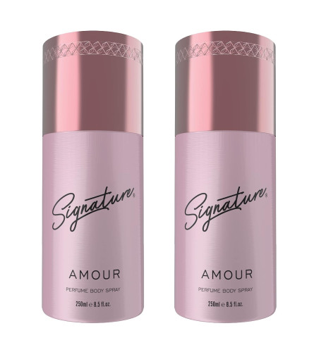 Signature Amour Deodorant Body Spray 250 ml (Pack of 2)