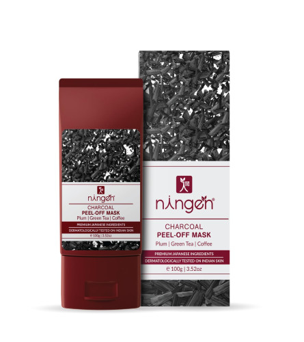 Ningen Charcoal Peel-Off Face Mask 100gm - free shipping