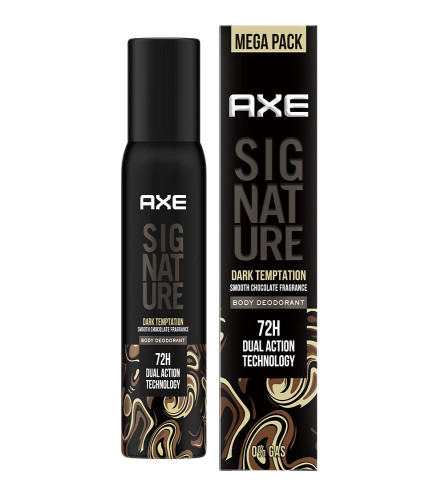 AXE Signature Dark Temptation Long Lasting No Gas Body Perfume Spray For Men 200 ml (Pack of 2)