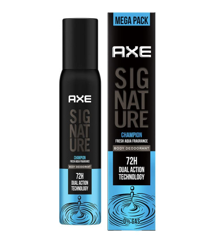 AXE Signature Champion Long Lasting No Gas Body Perfume For Men 200 ml (Pack of 2)