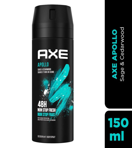 Axe Apollo Sage & Cedarwood Deodorant Body Spray for Men 150 ml (Pack of 2)