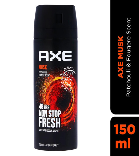 Axe Musk Deodorant Body Spray for Men 150 ml (Pack of 2)