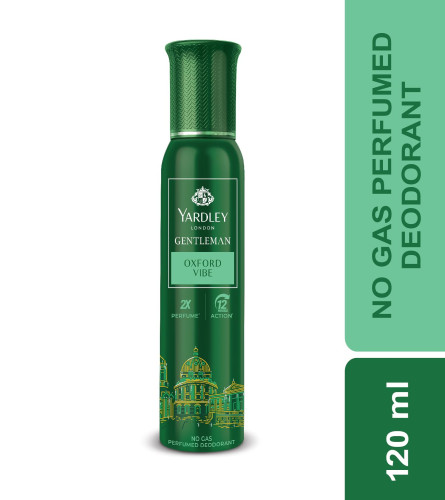 Yardley Gentleman Oxford Vibe No Gas Perfumed Deodorant 120 ml (Pack of 2)