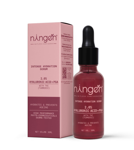 Ningen Intense Hydration Serum - 2% Hyaluronic Acid + PGA with Tetra Hydro Curcumin 30ml